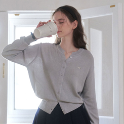 ラウンドペンダントカーディガン6色 GREY SUMMER ver