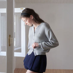 ラウンドペンダントカーディガン6色 GREY SUMMER ver