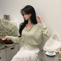 ラウンドペンダントカーディガン6色 GREEN SUMMER ver