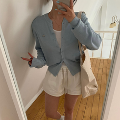 ラウンドペンダントカーディガン6色 SKY BLUE SUMMER ver