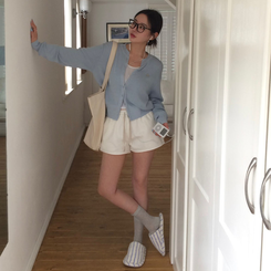 ラウンドペンダントカーディガン6色 SKY BLUE SUMMER ver