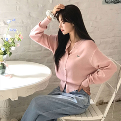 ラウンドペンダントカーディガン6色 PINK SUMMER ver