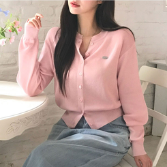 ラウンドペンダントカーディガン6色 PINK SUMMER ver