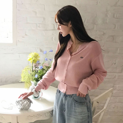 ラウンドペンダントカーディガン6色 PINK SUMMER ver