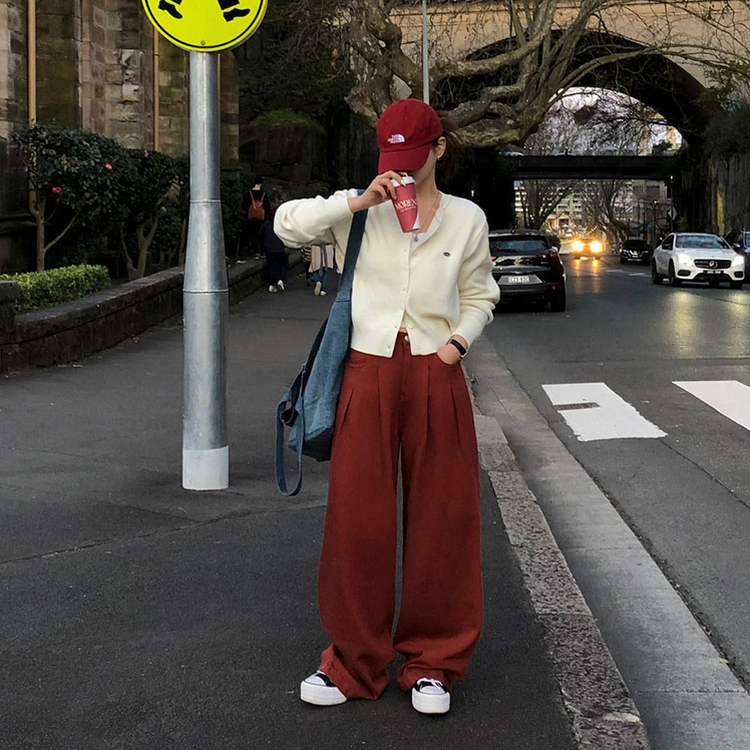 ラウンドペンダントカーディガン6色 IVORY ORIGINAL ver