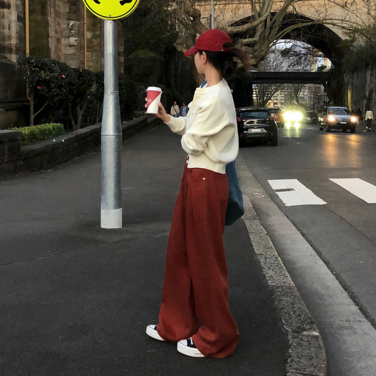 ラウンドペンダントカーディガン6色 IVORY ORIGINAL ver