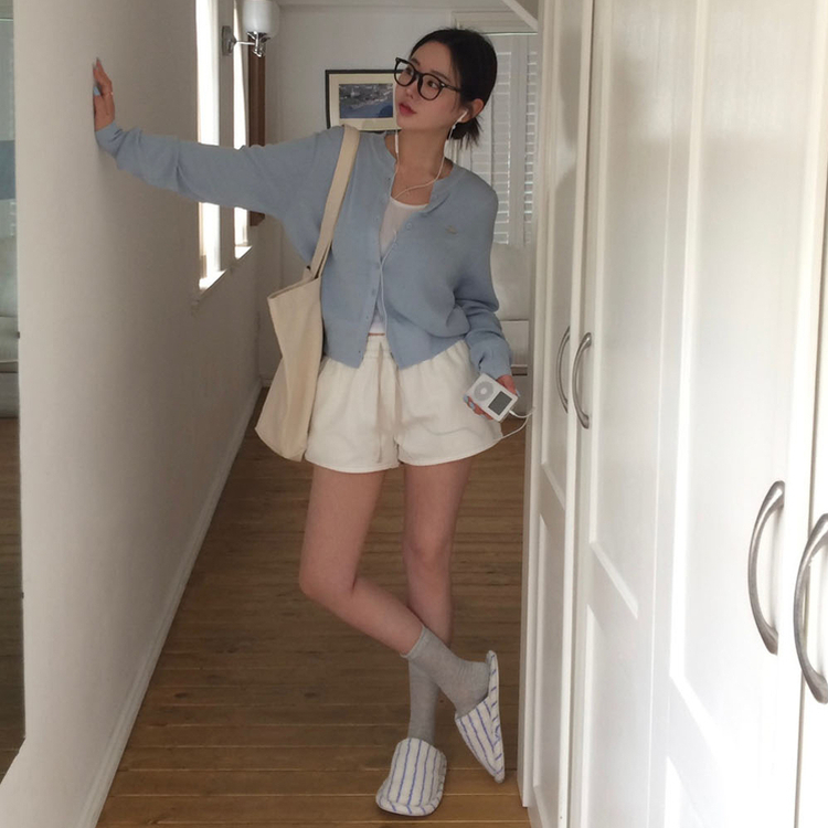 ラウンドペンダントカーディガン6色 SKY BLUE SUMMER ver