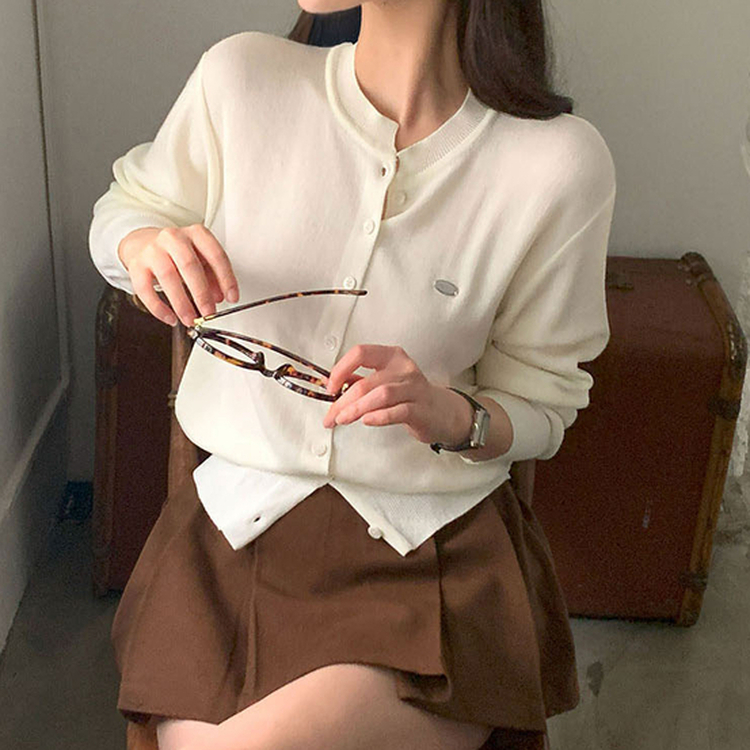 ラウンドペンダントカーディガン6色 IVORY SUMMER ver