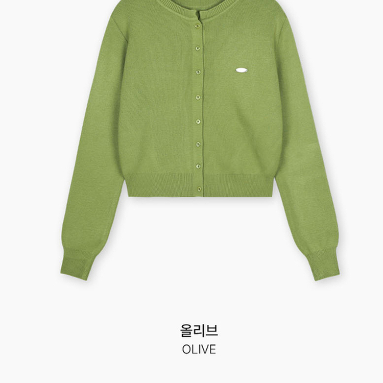 ラウンドペンダントカーディガン6色