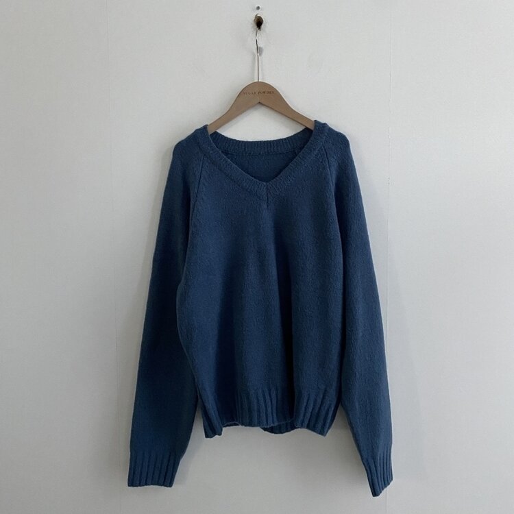 부드러운 여리 루즈핏 브이넥 니트 9color