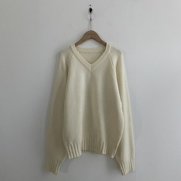 부드러운 여리 루즈핏 브이넥 니트 9color