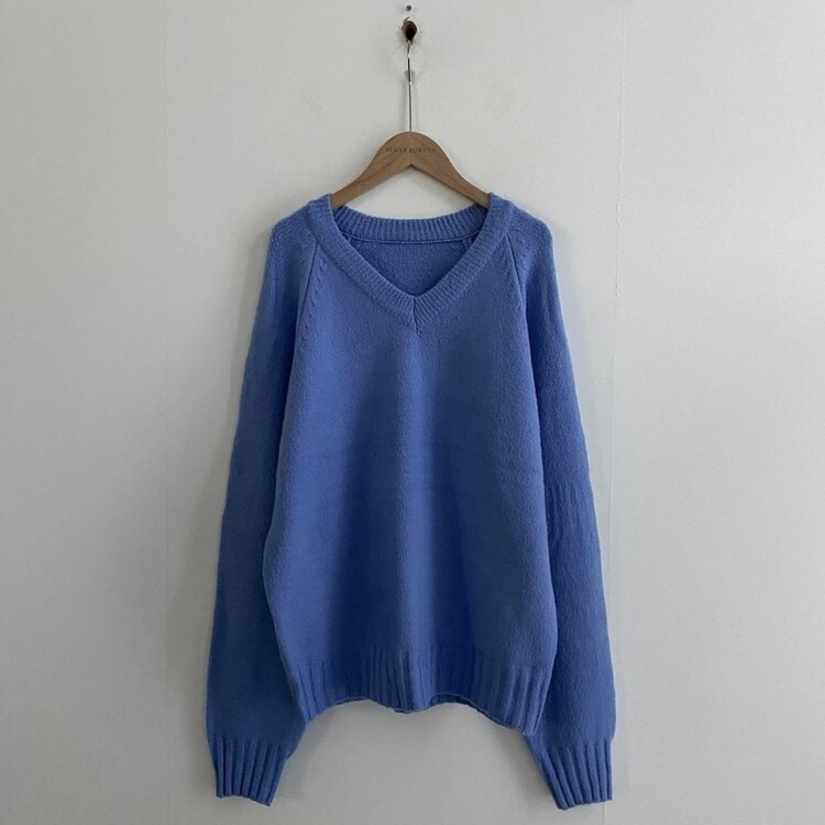 부드러운 여리 루즈핏 브이넥 니트 9color