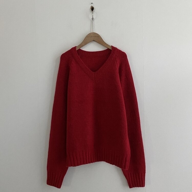 부드러운 여리 루즈핏 브이넥 니트 9color