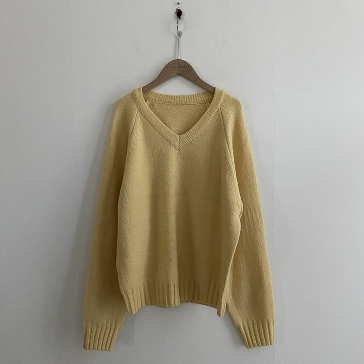 부드러운 여리 루즈핏 브이넥 니트 9color