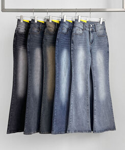 2XL4계절 골반뽕 워싱 스판 부츠컷 데님팬츠