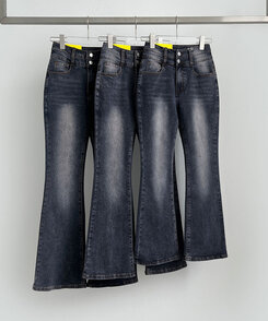 2XL4계절 골반뽕 워싱 스판 부츠컷 데님팬츠