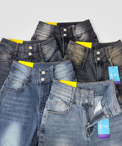 2XL4계절 골반뽕 워싱 스판 부츠컷 데님팬츠