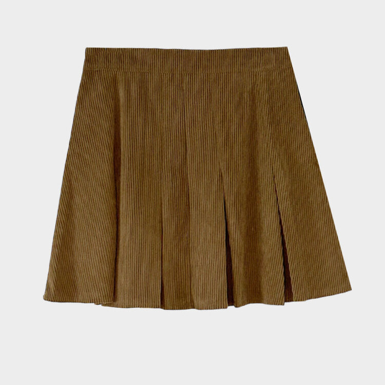 시나몬 코듀로이 플리츠 미니스커트 3color