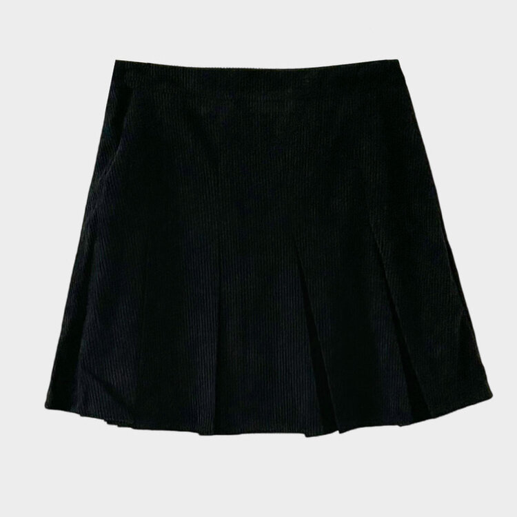 시나몬 코듀로이 플리츠 미니스커트 3color