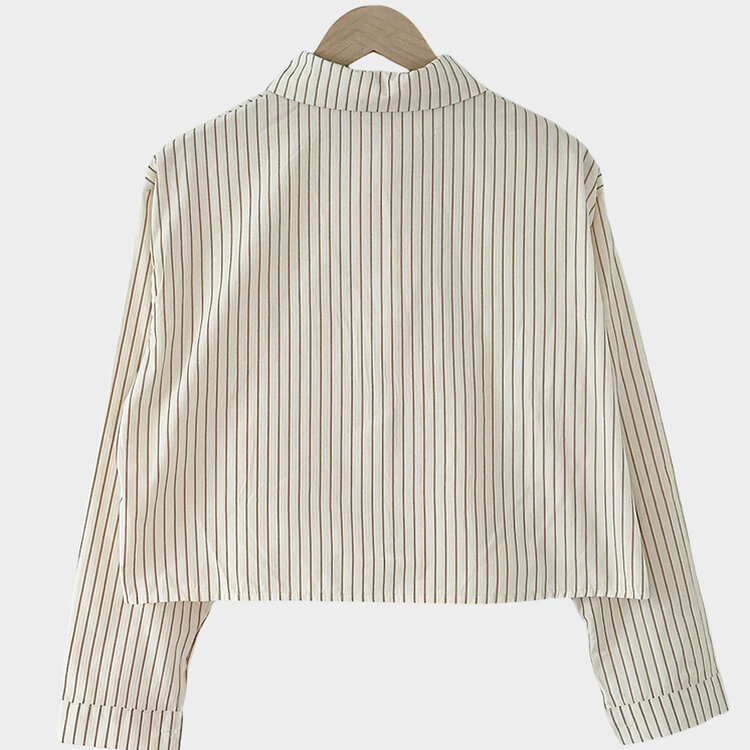 마가레뜨 스트라이프 크롭셔츠 남방 3color
