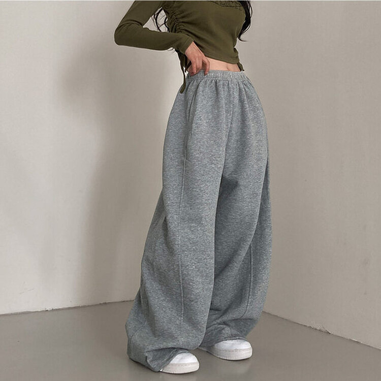 매일입고싶은 핏 투웨이 절개 벌룬 와이드 트레이닝 팬츠 그레이