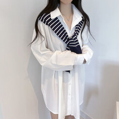 ルーズフィットロング長袖Tシャツ IVORY