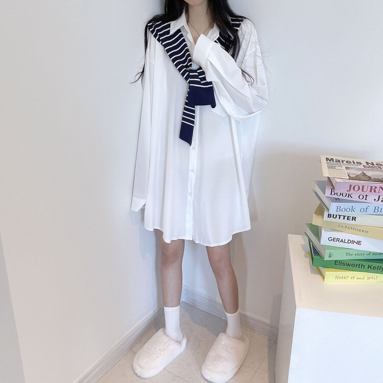 ルーズフィットロング長袖Tシャツ IVORY