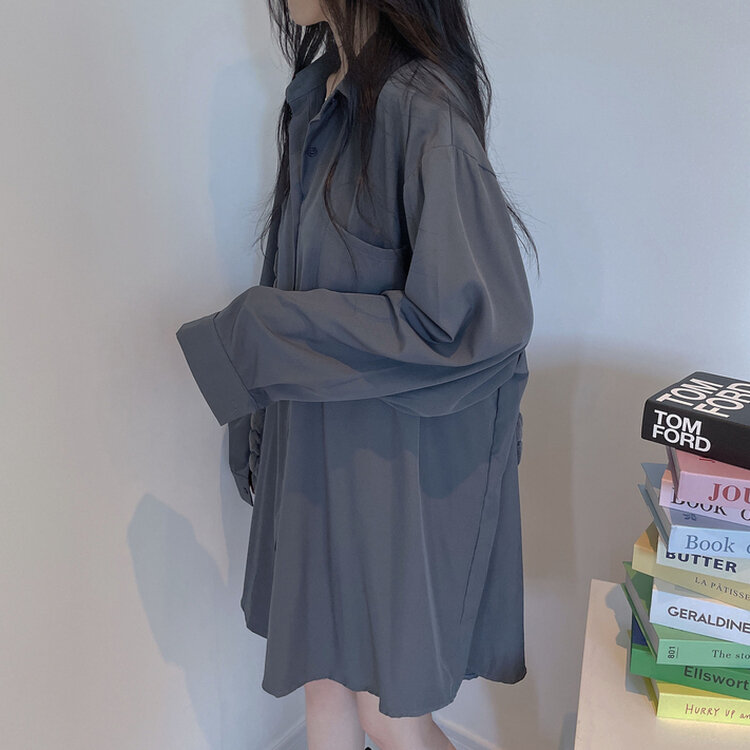 ルーズフィットロング長袖Tシャツ DARK PURPLE