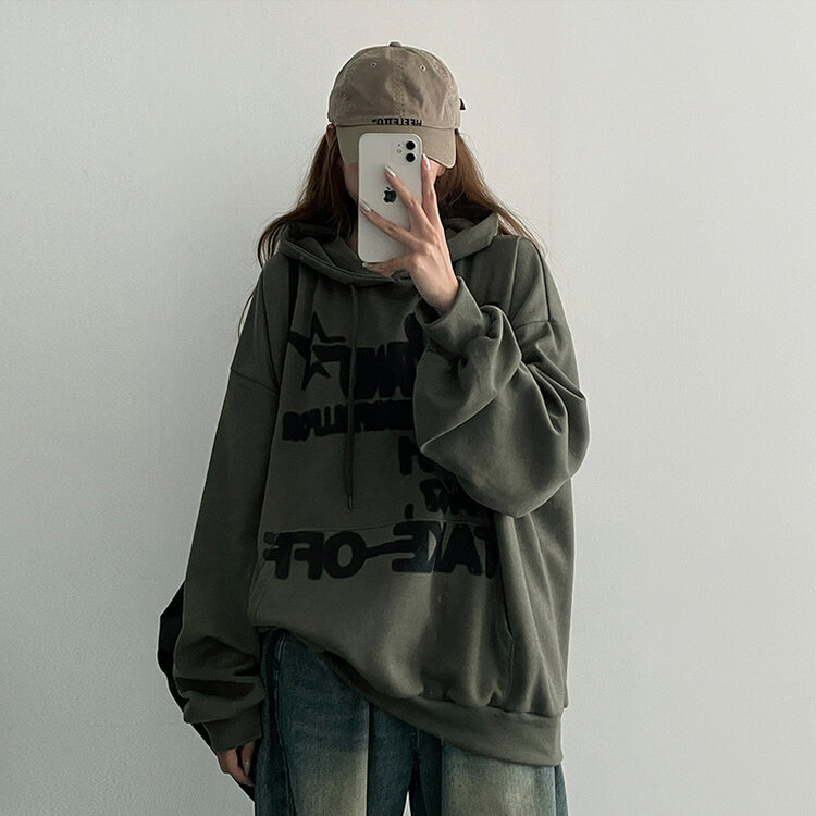 IRO＋IRO * Favorite クレオパトラ風ドッキングパーカー パーカー ユニセックス ドッキング リブ Vネック クレオパトラ