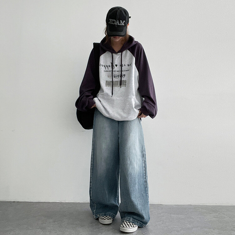 【SHORT/BASIC/LONG 丈別】ウォッシングスナップワイドデニムパンツ LIGHT BLUE