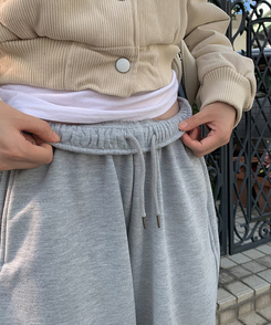 ロングワイドトレーニングパンツ