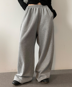 ロングワイドトレーニングパンツ GRAY