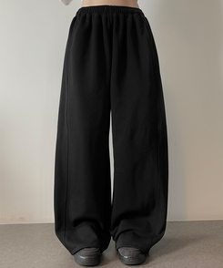 ロングワイドトレーニングパンツ CHARCOAL