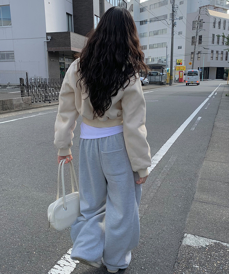 ロングワイドトレーニングパンツ