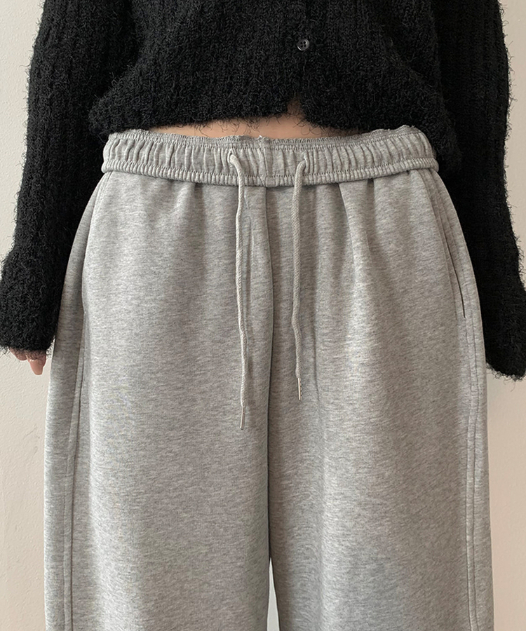 ロングワイドトレーニングパンツ GRAY