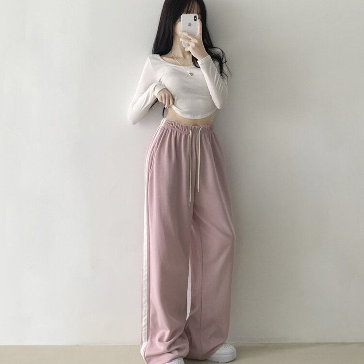 【SHORT/LONG 丈別】トレーニングワイドパンツ(5color) PINK