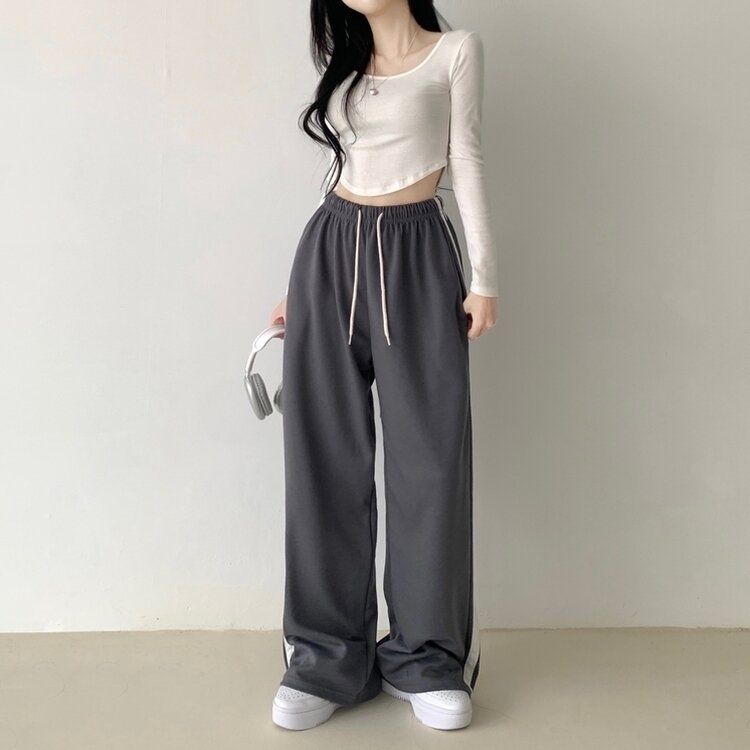 【SHORT/LONG 丈別】トレーニングワイドパンツ(5color) CHARCOAL