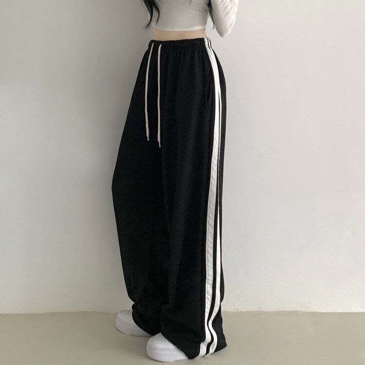 【SHORT/LONG 丈別】トレーニングワイドパンツ(5color) BLACK
