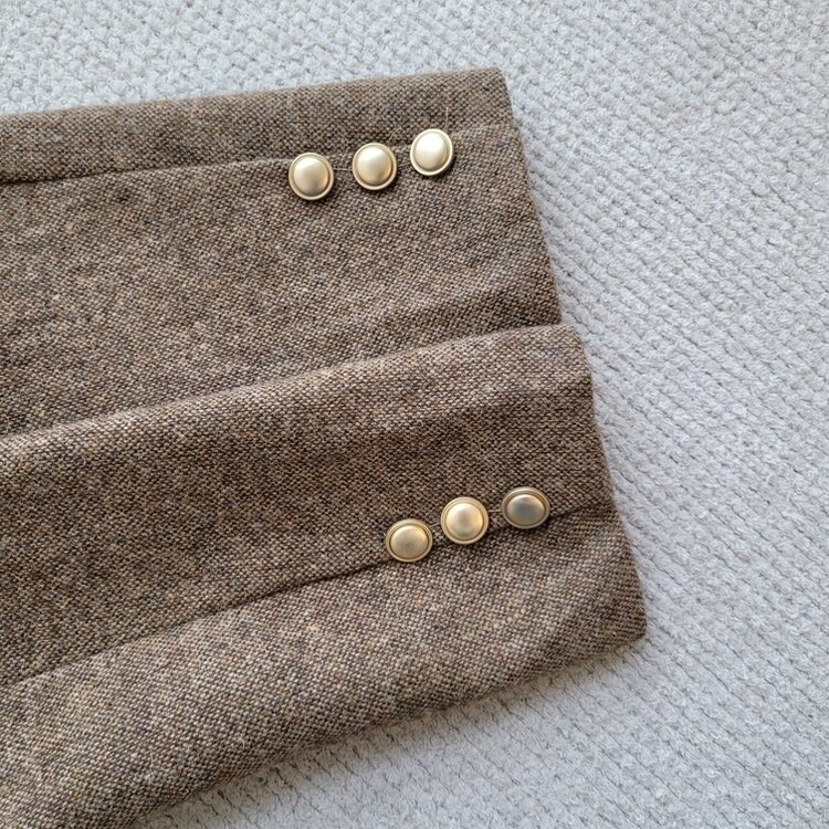 ツイードクロップラウンドジャケット