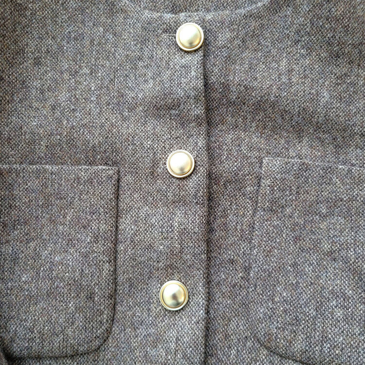 ツイードクロップラウンドジャケット