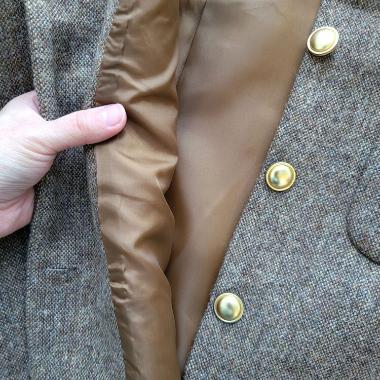 ツイードクロップラウンドジャケット