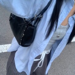 バッグ ベルトショルダーミニバッグ BLACK