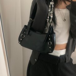 バッグ ベルトショルダーミニバッグ BLACK