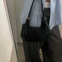 バッグ ベルトショルダーミニバッグ BLACK