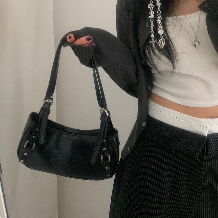 ベルトショルダーミニバッグ BLACK
