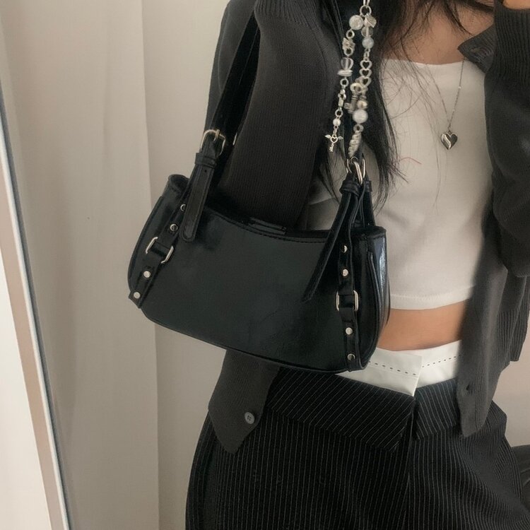 ベルトショルダーミニバッグ BLACK