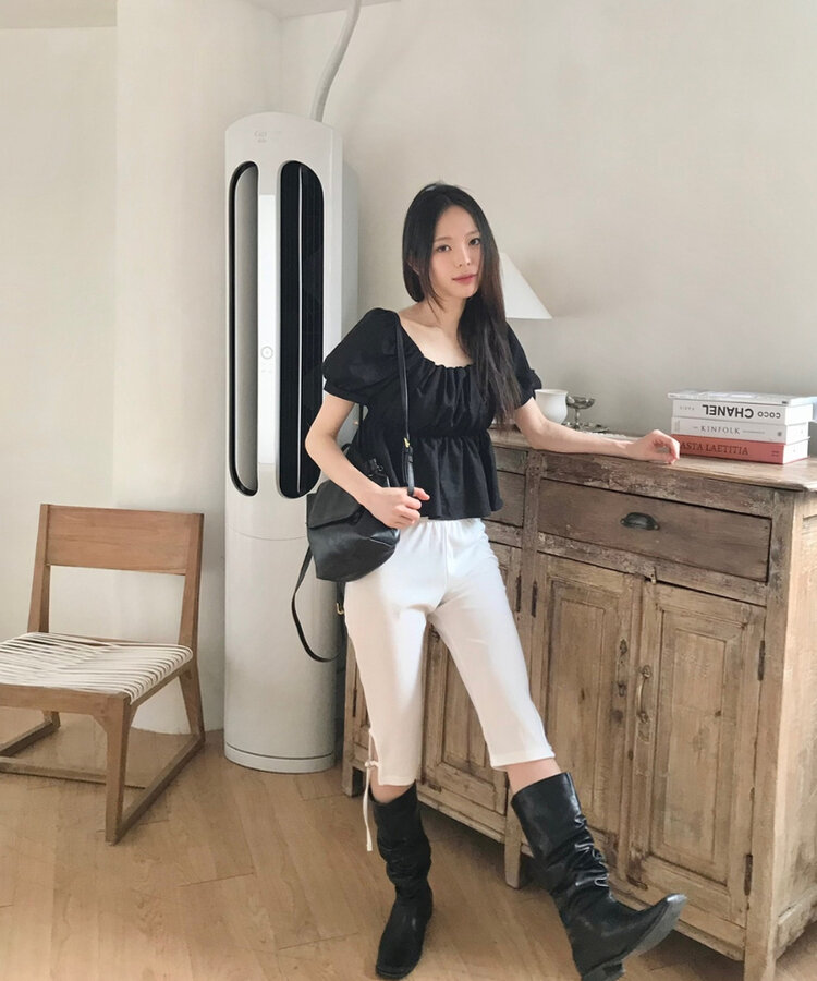 シンプルミニレザーリュック BLACK