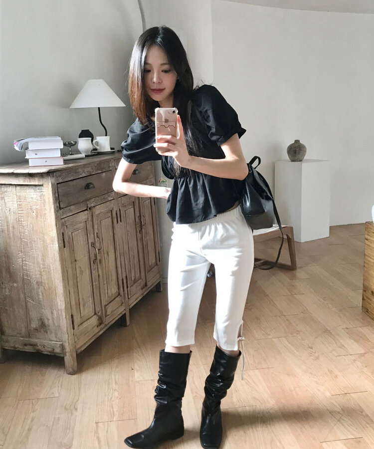 シンプルミニレザーリュック BLACK