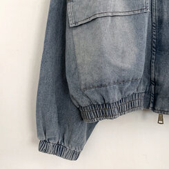 Y2Kオーバーフィットデニムジャンパー