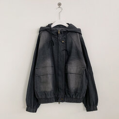 Y2Kオーバーフィットデニムジャンパー